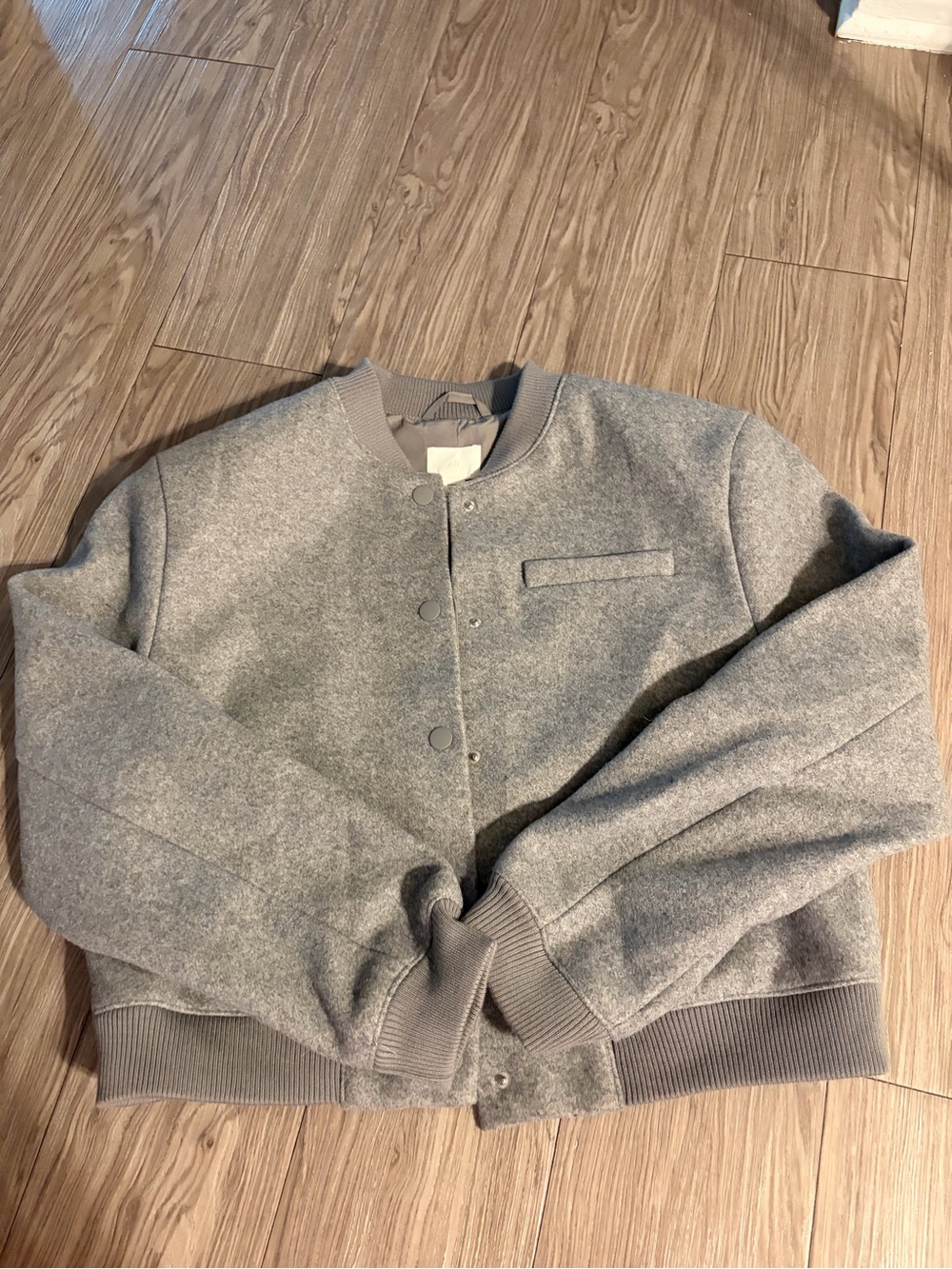 H&M Gray Bomber Jacket